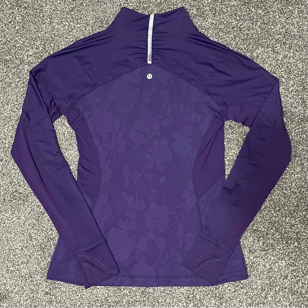 lululemon athletica Half Zip Running Jacket Size 8 - Picture 3 of 10